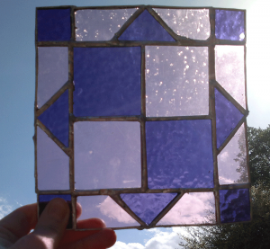 stained glass quilt square